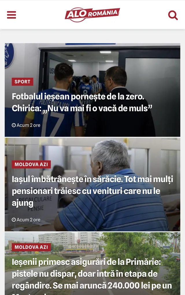 ALO România on mobile