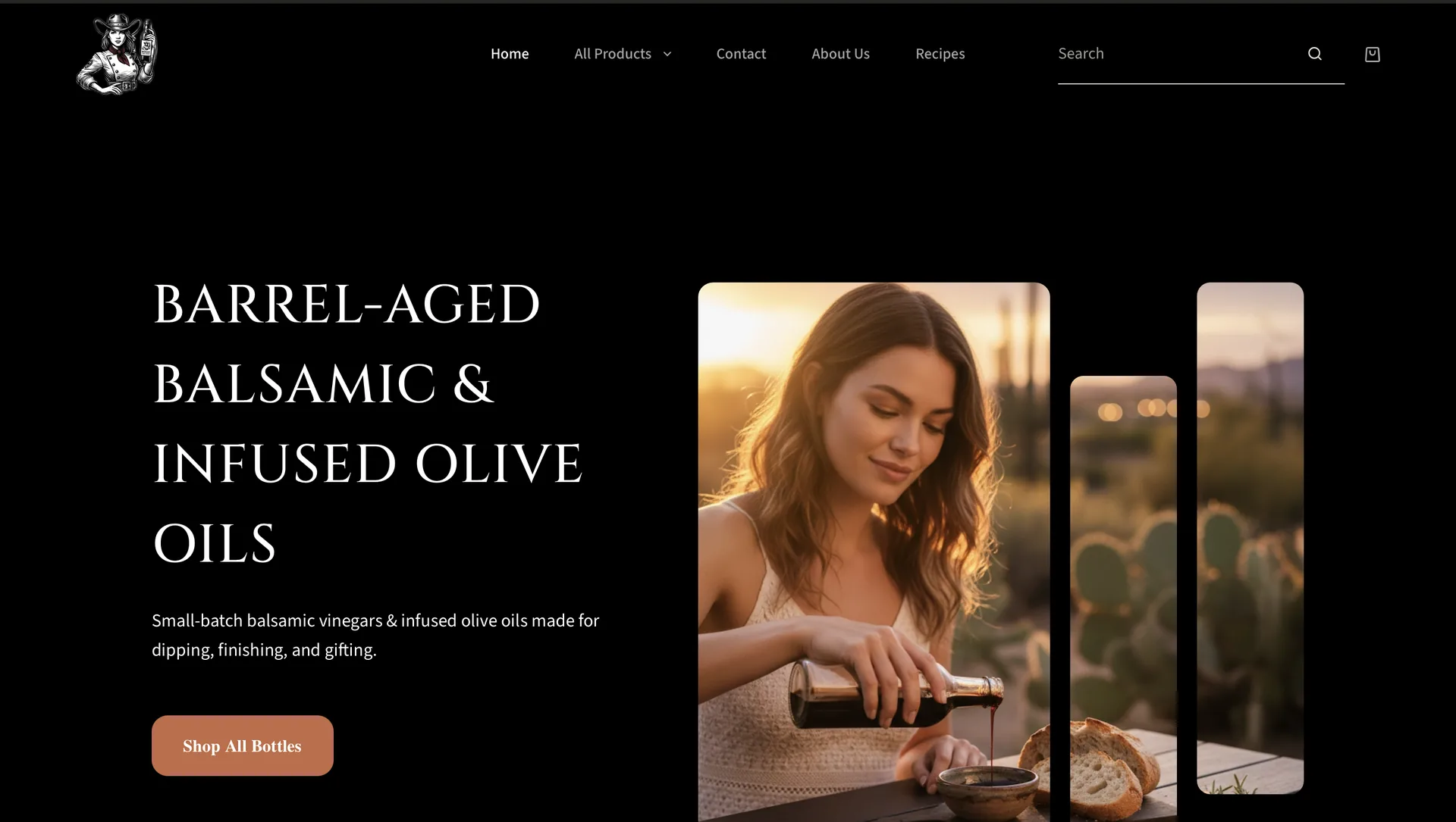 Rogue Fine Foods website on desktop